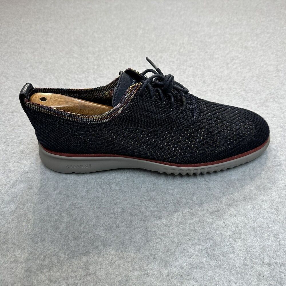 Cole Haan Zerogrand Stitchlite Men’s 9.5 Wingtip Oxfords Shoes Navy Blue C31911